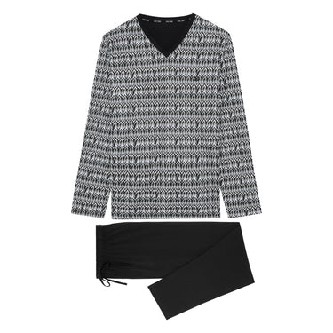Jerry Long Sleepwear | Black Print 402615-P004
